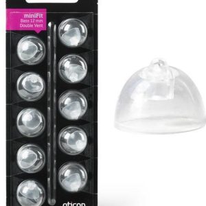 Oticon miniFit Bass tip 12mm dubbele venting