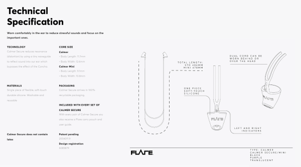 Flare Audio Calmer Secure mini - Paars - Afbeelding 3