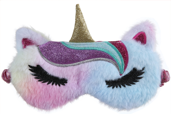 Kinder slaapmasker regenboog Eenhoorn Poes