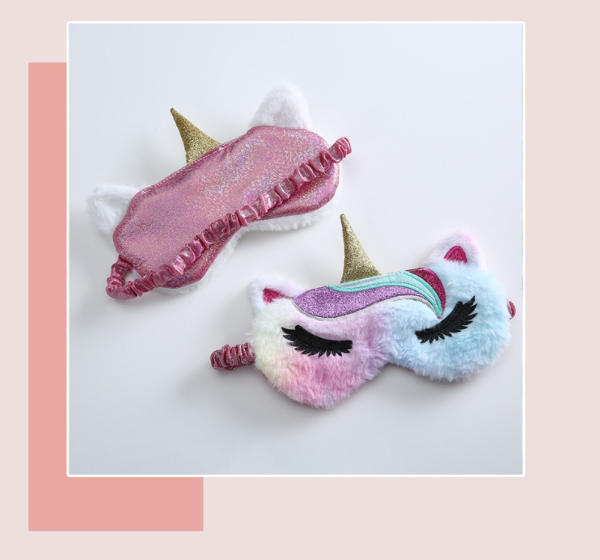 Kinder slaapmasker regenboog Eenhoorn Poes - Afbeelding 2