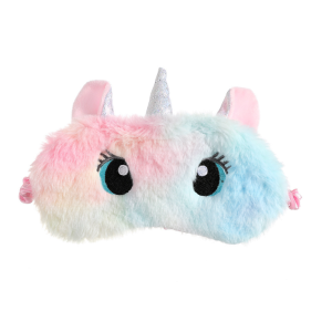 Kinder slaapmasker regenboog Eenhoorn met oogjes
