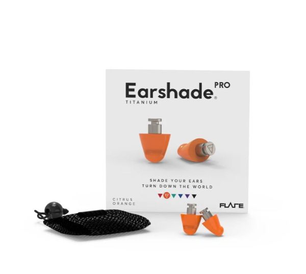 Flare Audio Earplugs Earshade Pro titanium Citrus Orange - Afbeelding 6