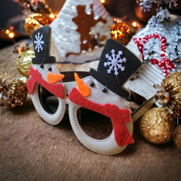 Kerstbril met sneeuwpoppen - Afbeelding 3