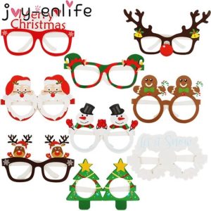 Feestelijke Kerst Brillen Set van 9