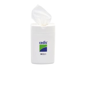cedis ec2.5 desinfecterende reinigingsdoek in dispenser 25 stuks