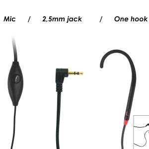 geemarc cl hook handsfree t coil adapter met enkele oorhaak