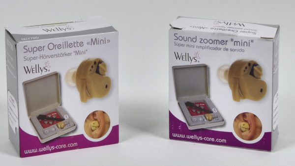 wellys in het oor hoorversterker