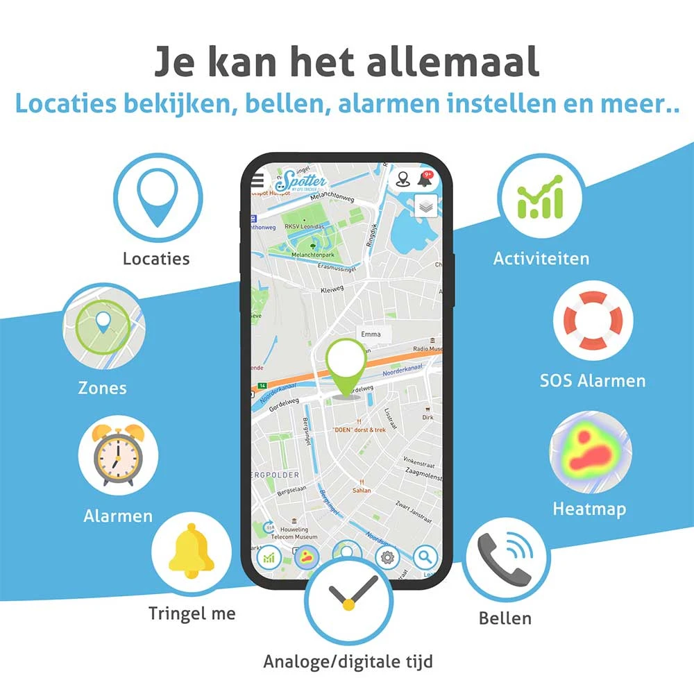 spotter gps horloges voor kinderen functies horend goed